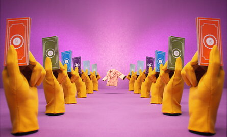 Image of session O casaco rosa